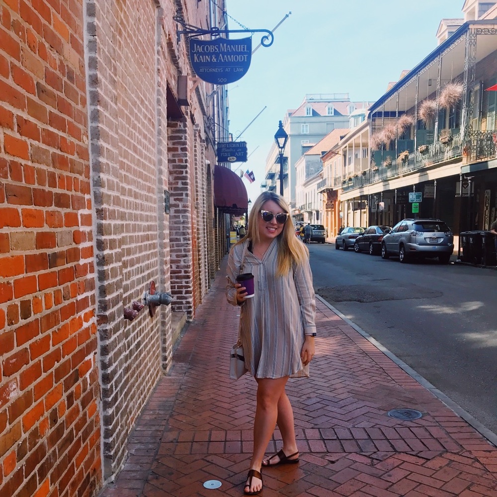 Striped Button Down DRESS - Picture 7 of 10